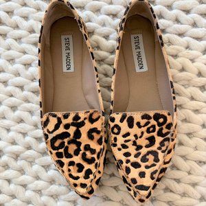 Steve Madden Feather loafers, leopard print, size 6, nearly new